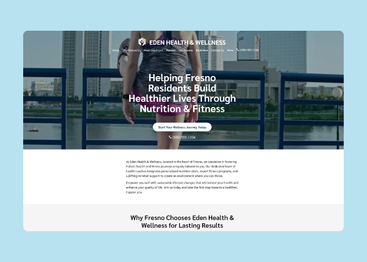 Revive Detailing landing page with the tagline 'Elevate the appearance and condition of your vehicle with Revive Detailing' with a picture of a shiny red car