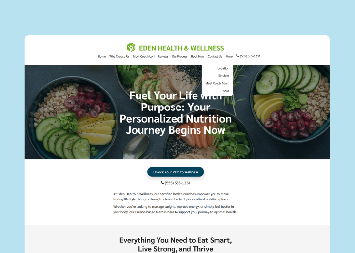 Spotless Touch landing page of a specific service titled 'Post Construction Cleaning' with a contact form on the side