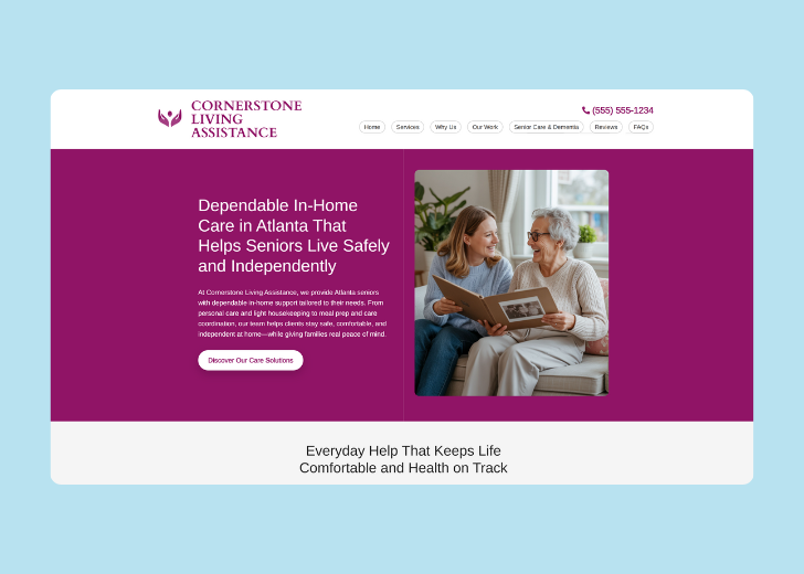 Revive Detailing landing page with the tagline 'Elevate the appearance and condition of your vehicle with Revive Detailing' with a picture of a shiny red car