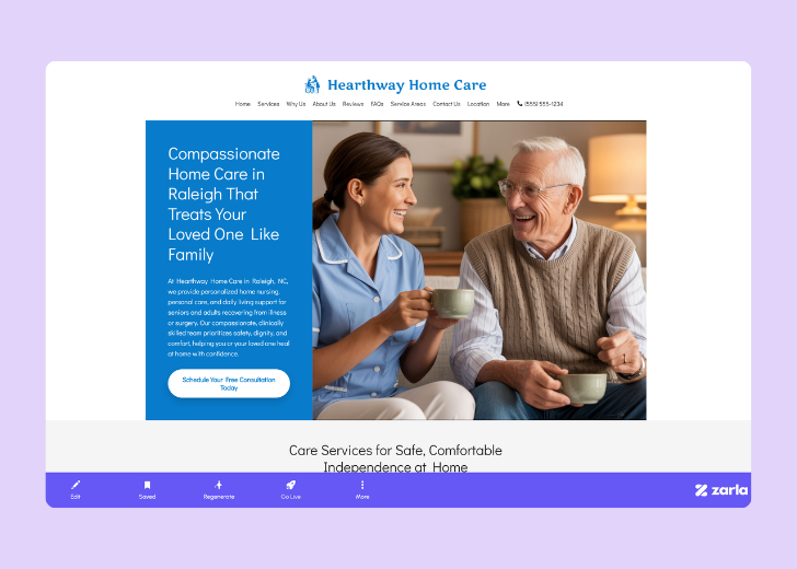 Screenshot of Zarla Editor's UI for selecting fonts and color palettes and uploading custom images