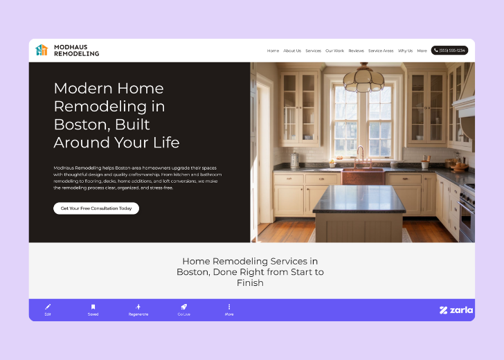 Screenshot of Zarla Editor's UI for selecting fonts and color palettes and uploading custom images