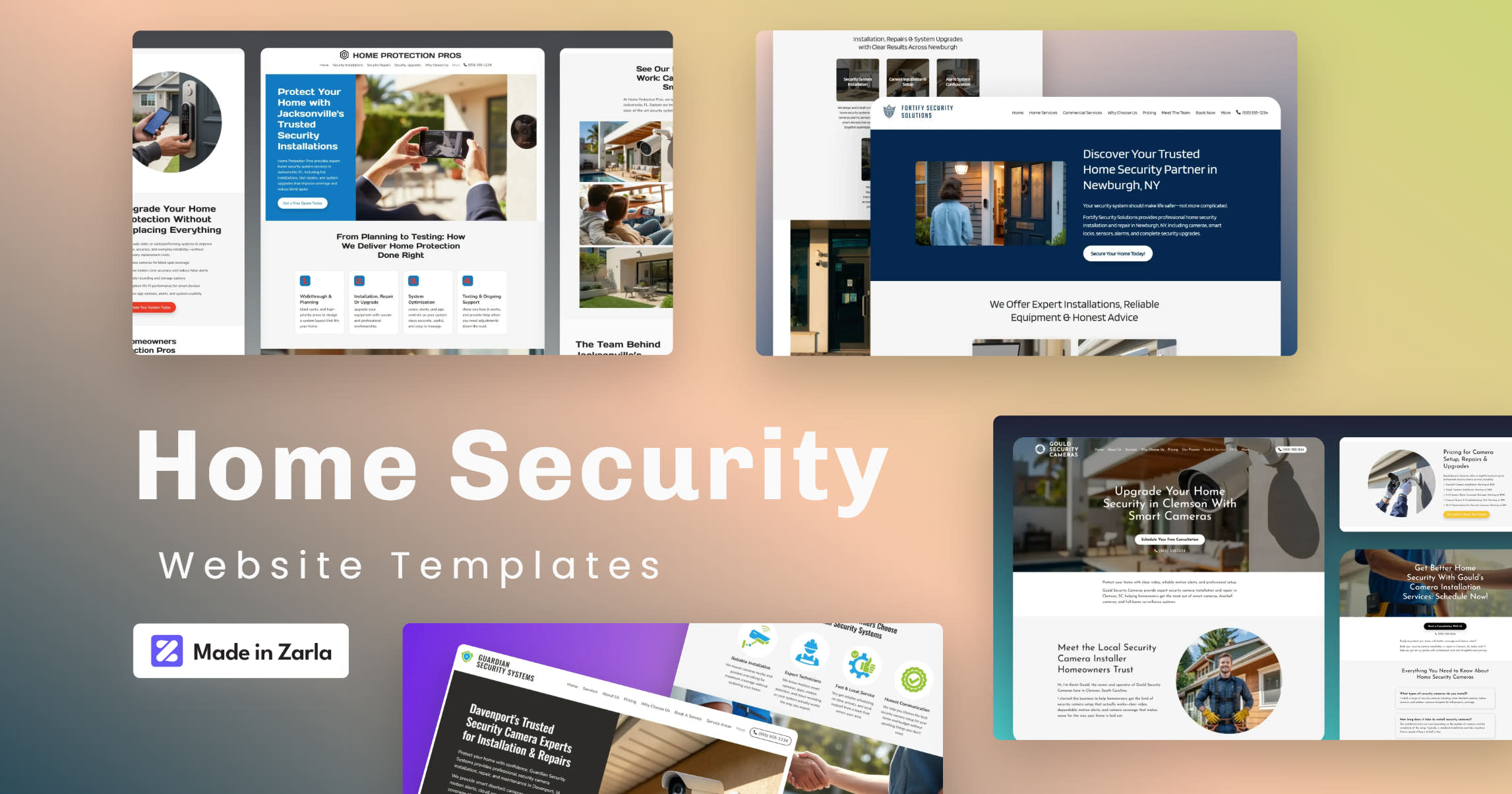 Best Security Company Website Templates | Security System Installation ...
