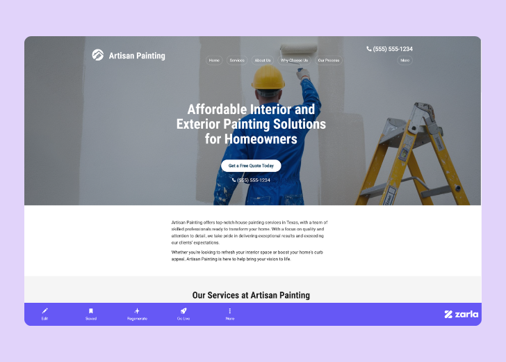 Screenshot of Zarla Editor's UI for selecting fonts and color palettes and uploading custom images