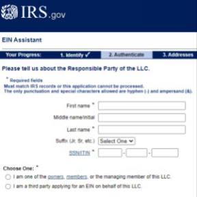 Authenticate the information.