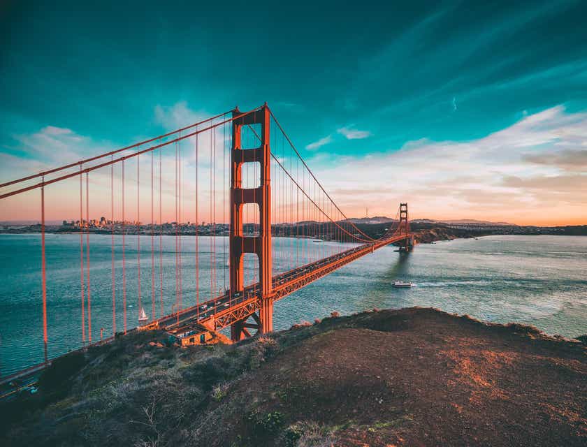 El Puente Golden Gate en San Francisco.
