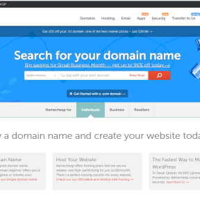 Check domain availability.