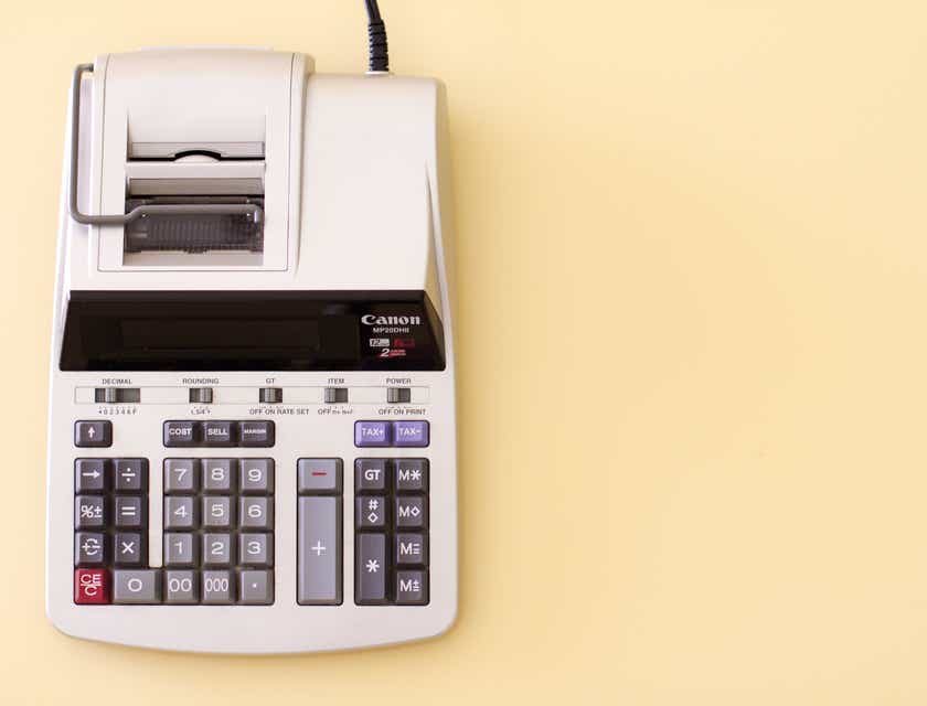 Cash register used in a bookkeeping business