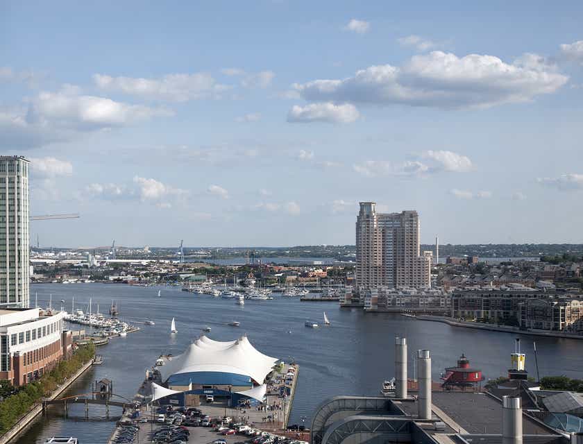 View of the Inner Harbor in Baltimore, Maryland