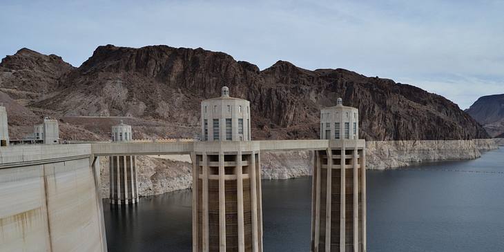 Hoover Dam in the state of Nevada.