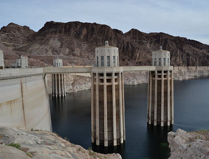 Hoover Dam in the state of Nevada.