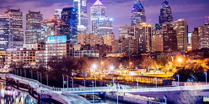 Buildings in Philadelphia, Pennsylvania.