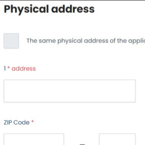 Provide a business address.