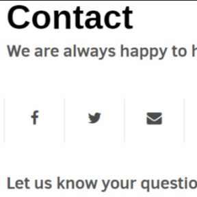 Include a Contact Us page.