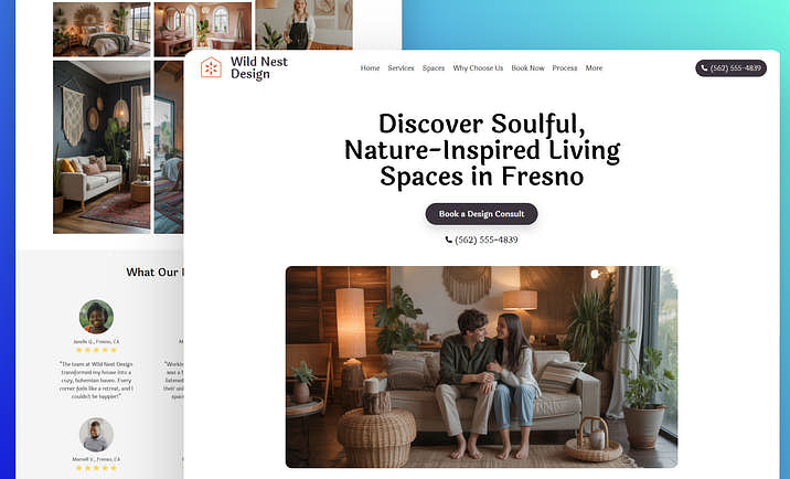 Interior Design Website Builder