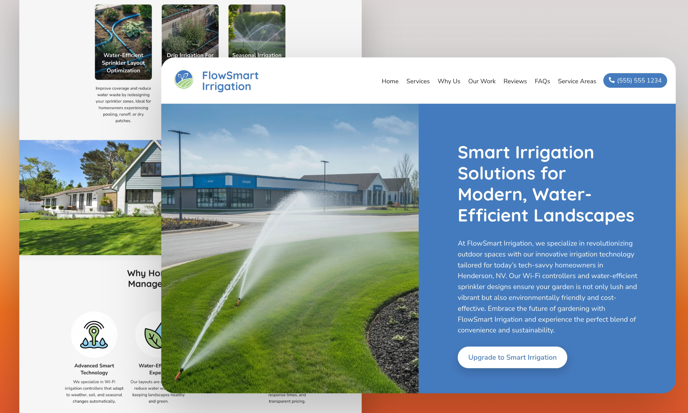 Preview of website template