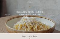 An example of an Italian restaurant website.