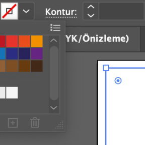 Kontur rengini ayarlayın.