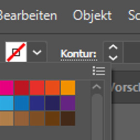 Legen Sie die Konturfarbe fest.