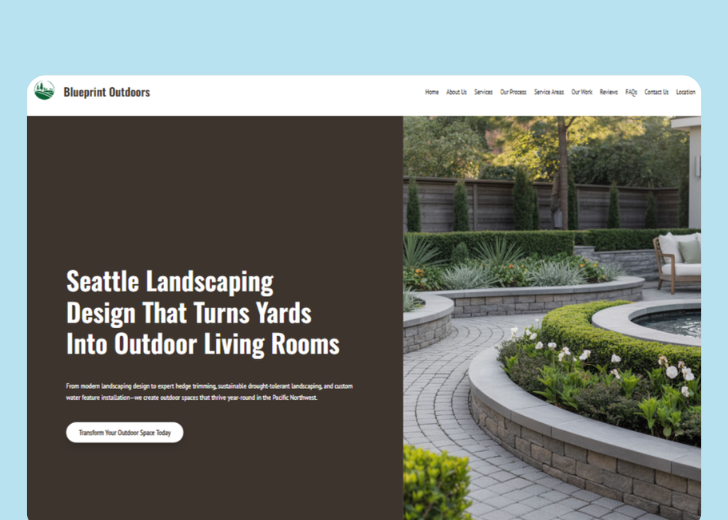 Revive Detailing landing page with the tagline 'Elevate the appearance and condition of your vehicle with Revive Detailing' with a picture of a shiny red car