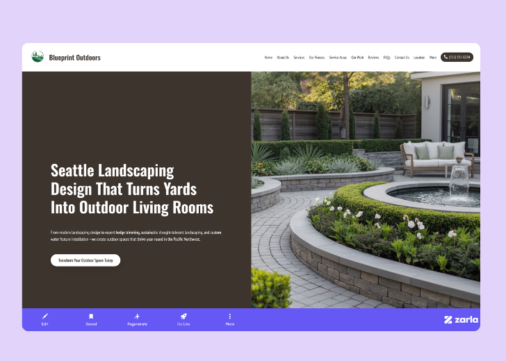 Screenshot of Zarla Editor's UI for selecting fonts and color palettes and uploading custom images