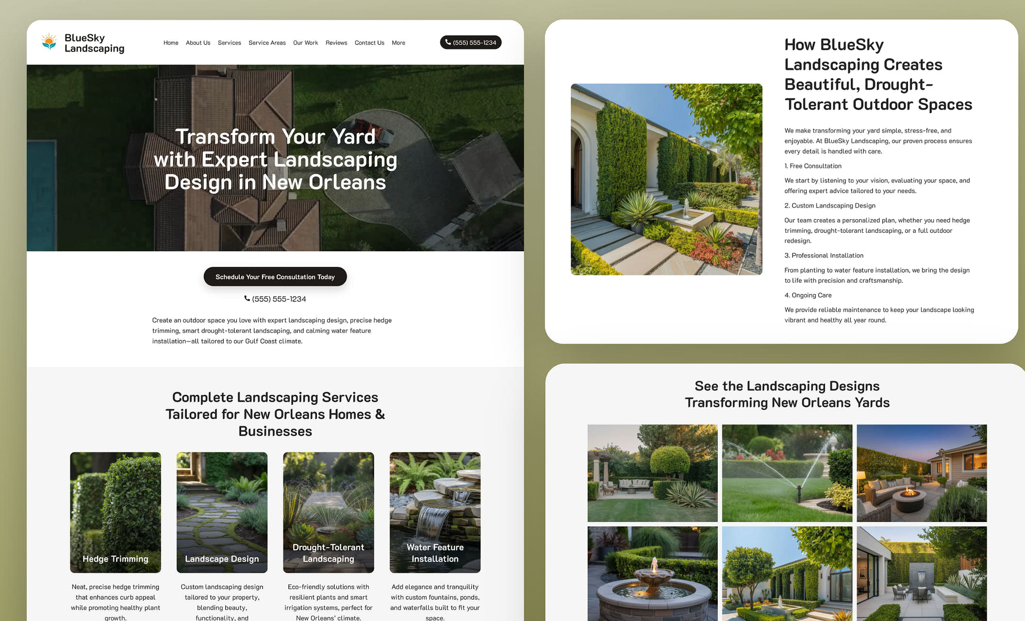 Free Landscaping Website Templates