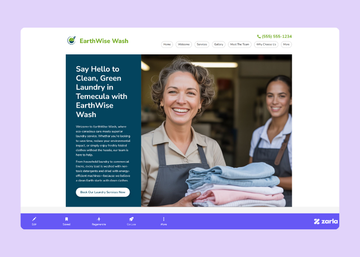 Screenshot of Zarla Editor's UI for selecting fonts and color palettes and uploading custom images
