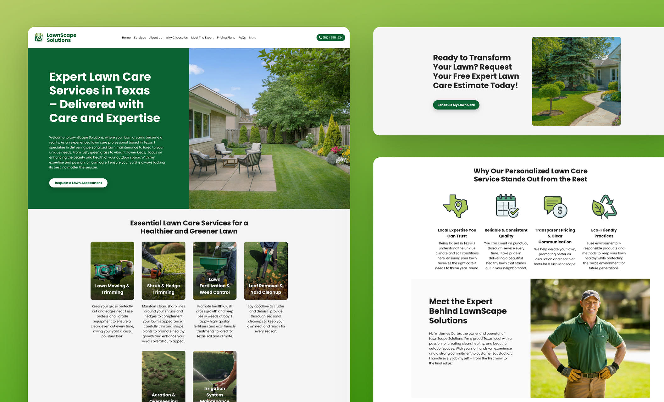 Image 2 for Lawn Care Web Templates