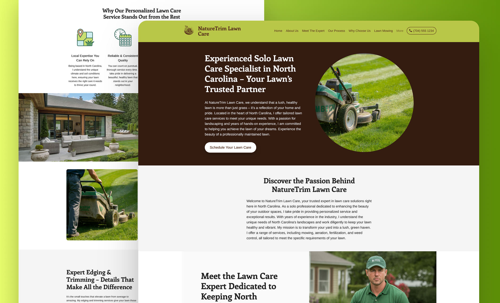 Lawn Care & Mowing Website Templates Free Designs Zarla