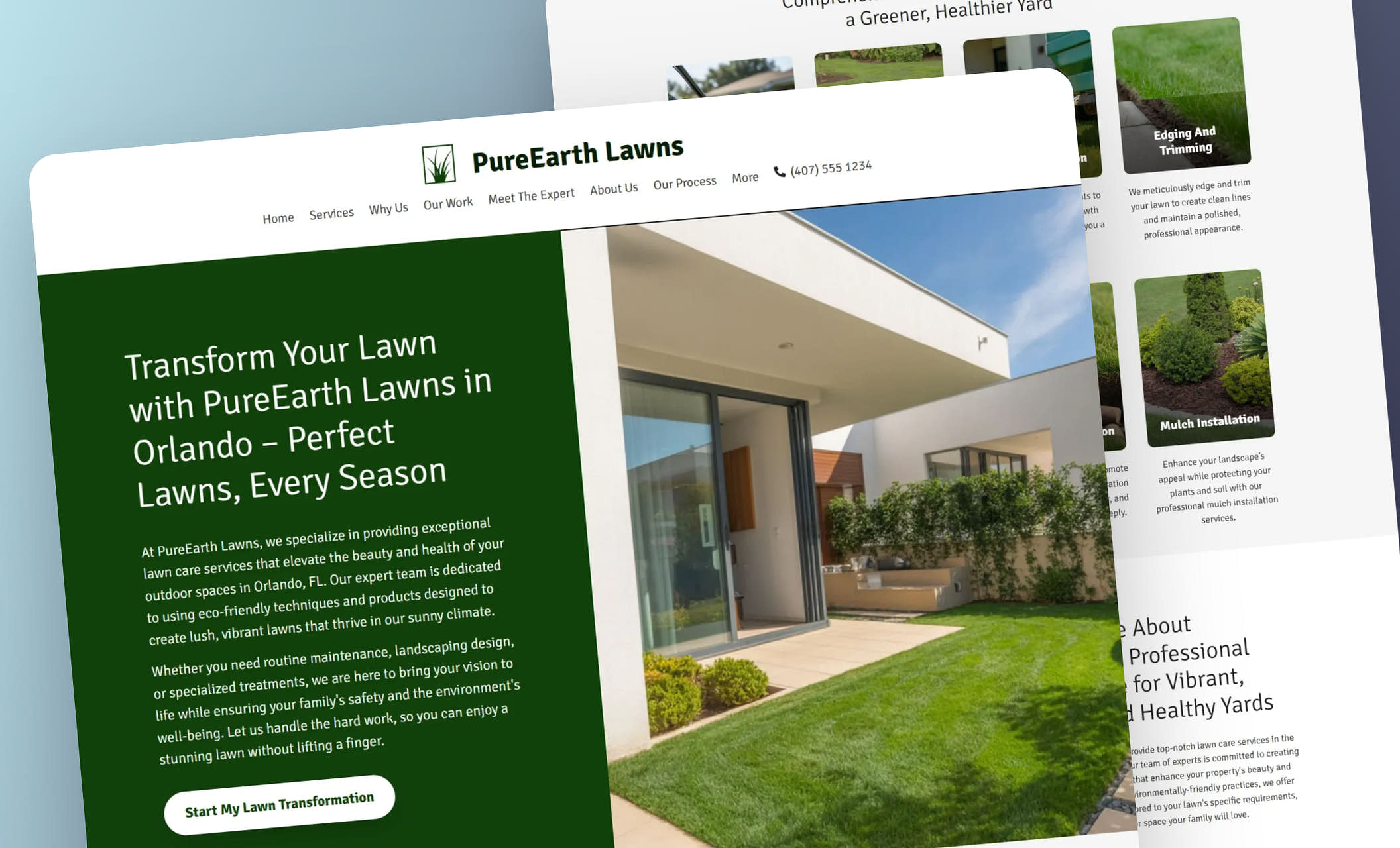 Lawn Care & Mowing Website Templates Best Gardening Designs Zarla