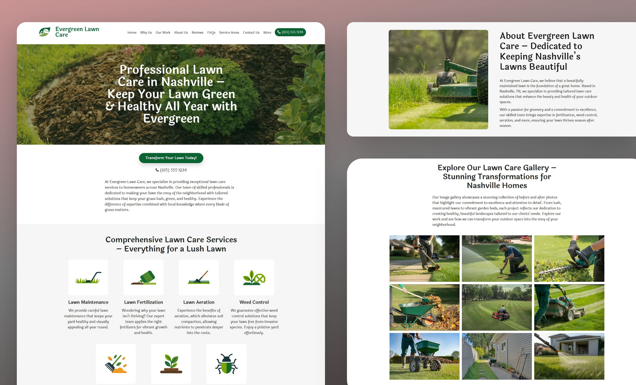 Lawn Care & Mowing Website Templates Best Gardening Designs Zarla