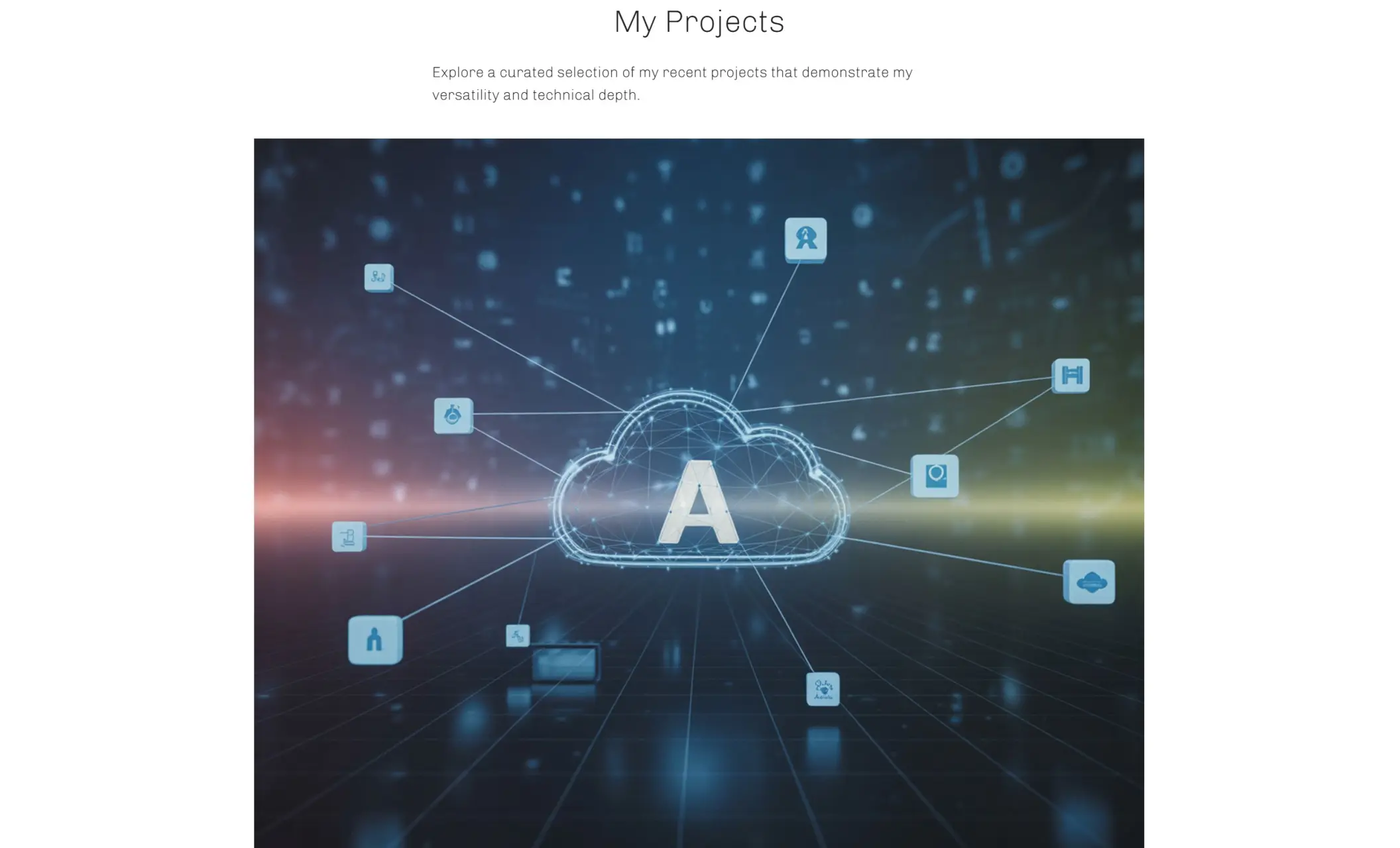 Liam Parker's website displaying an image gallery with projects