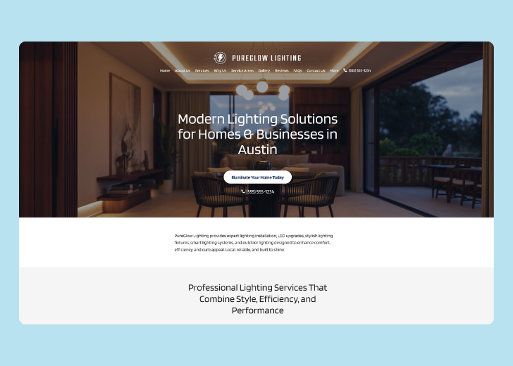 Revive Detailing landing page with the tagline 'Elevate the appearance and condition of your vehicle with Revive Detailing' with a picture of a shiny red car