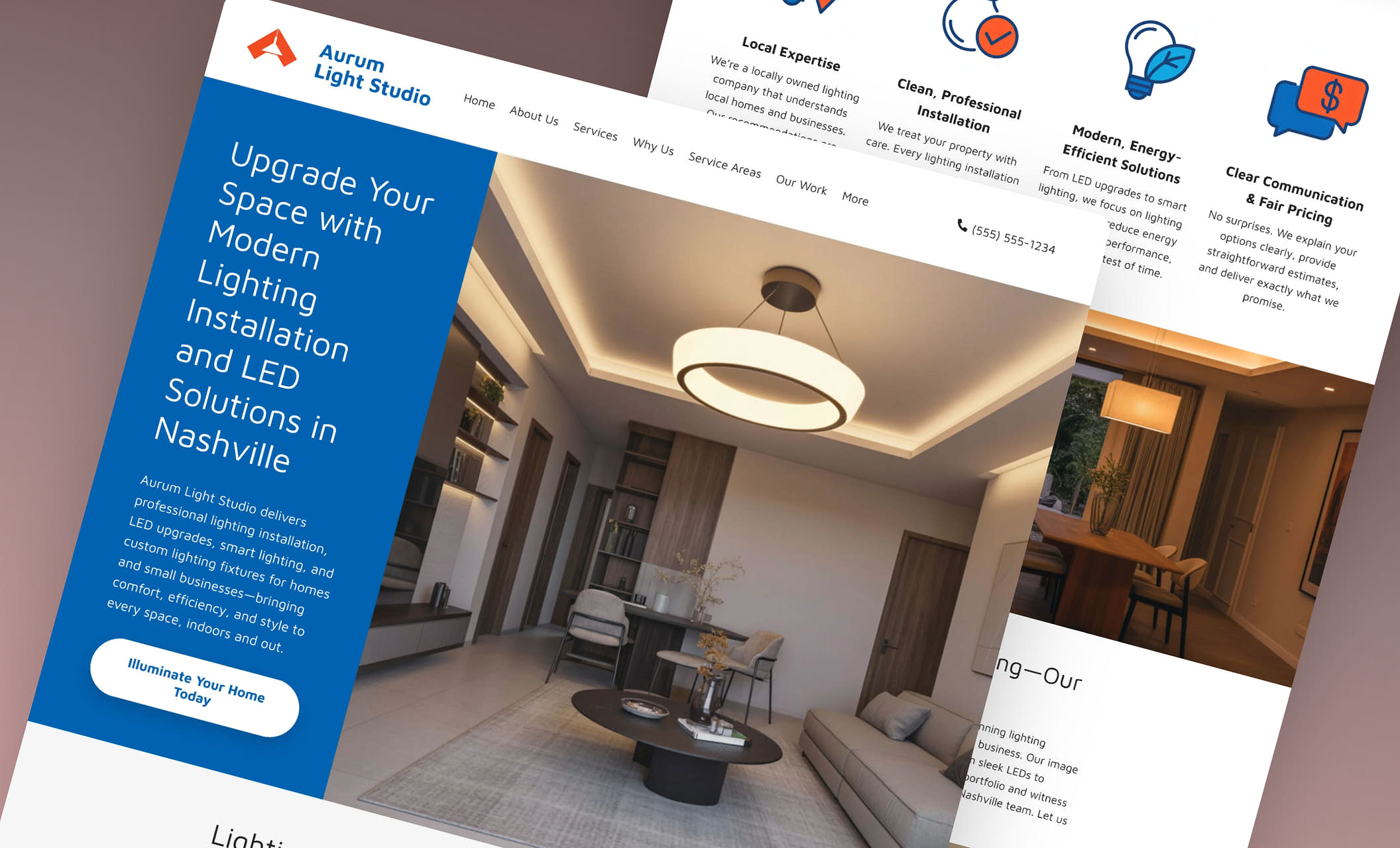Best Lighting Installation Website Templates | Lighting Repair & Wiring ...