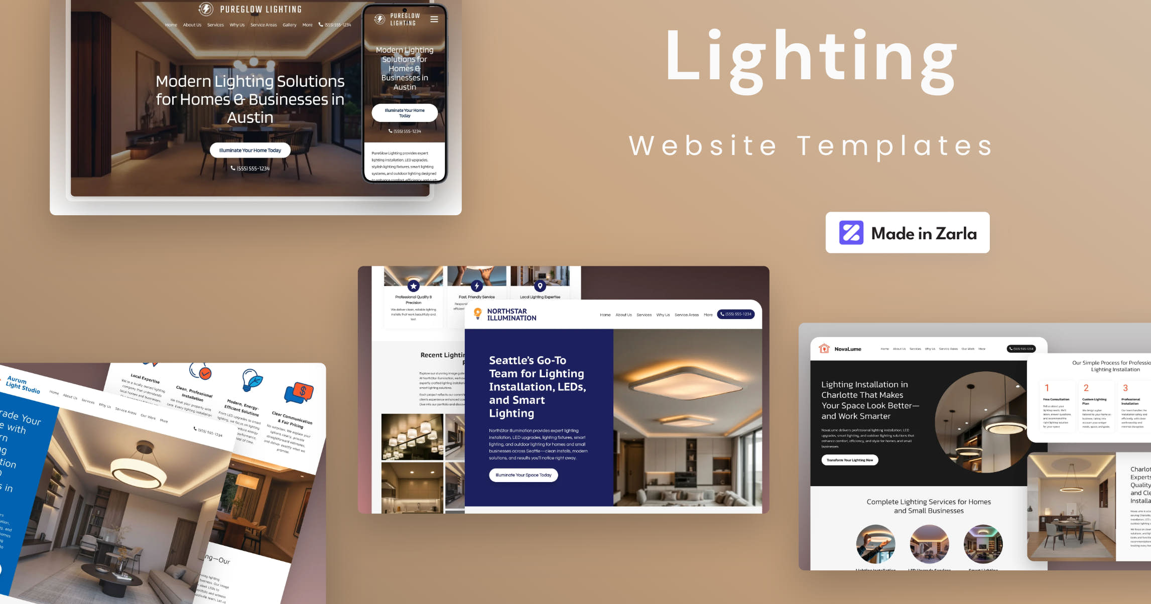 Best Lighting Installation Website Templates | Lighting Repair & Wiring ...