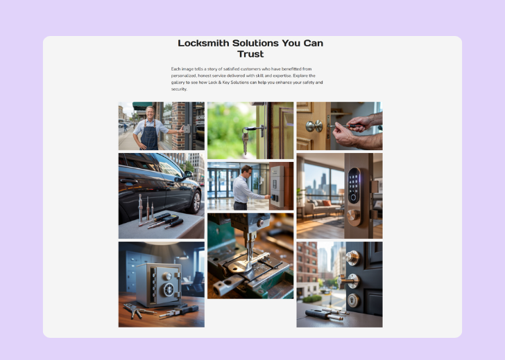 Gallery section titled 'Explore Our Stunning Home Remodeling Projects' with a gallery of 6 images of wooden-themed interior design in a masonry grid layout