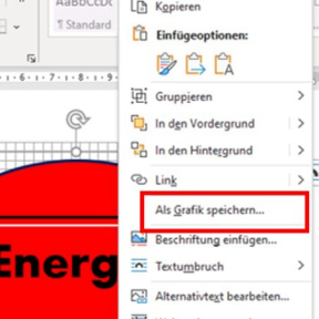 Speichern Sie Ihr Logo als Bilddatei.