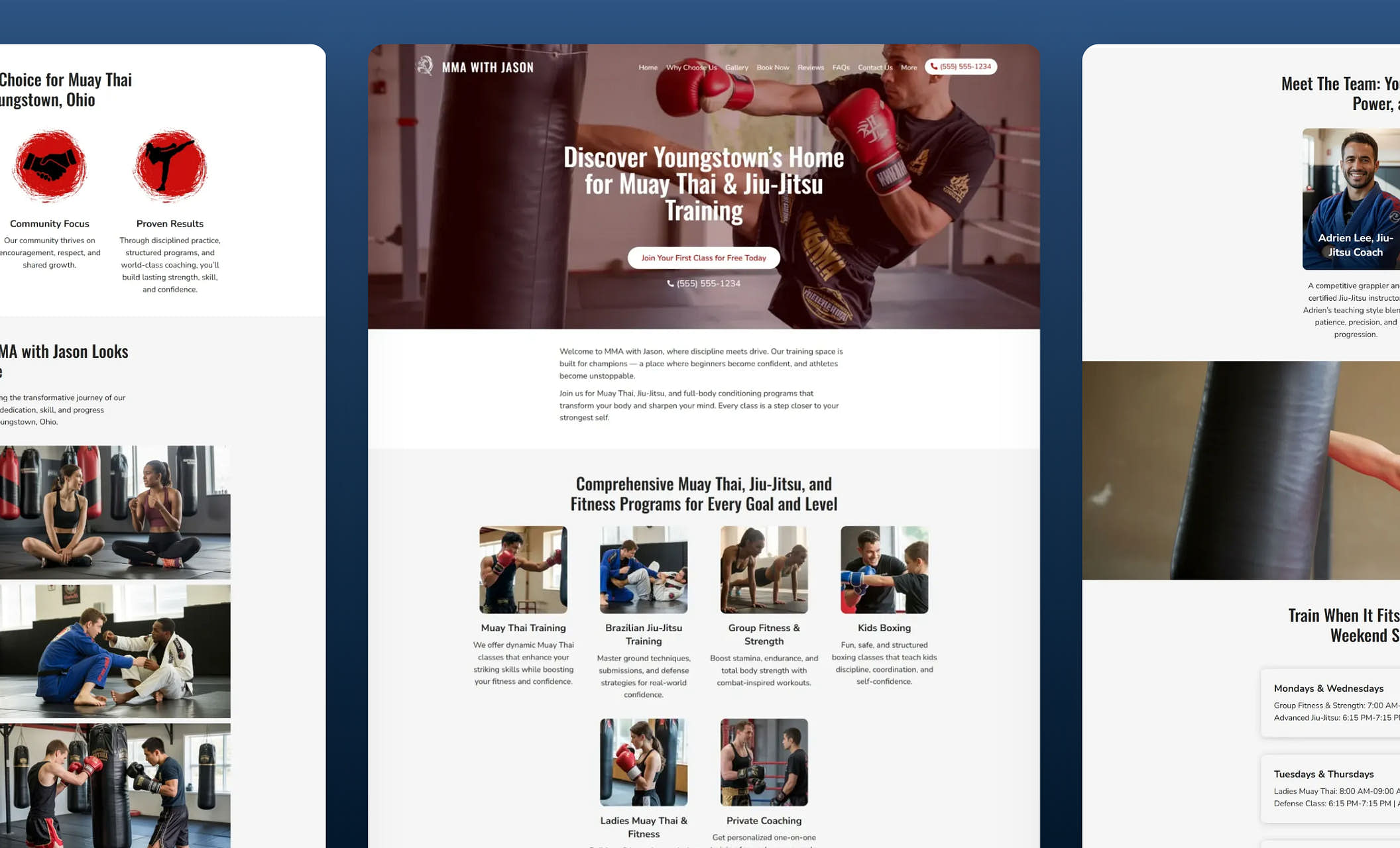 Best Martials Arts Website Templates MMA Gym Website Themes Zarla