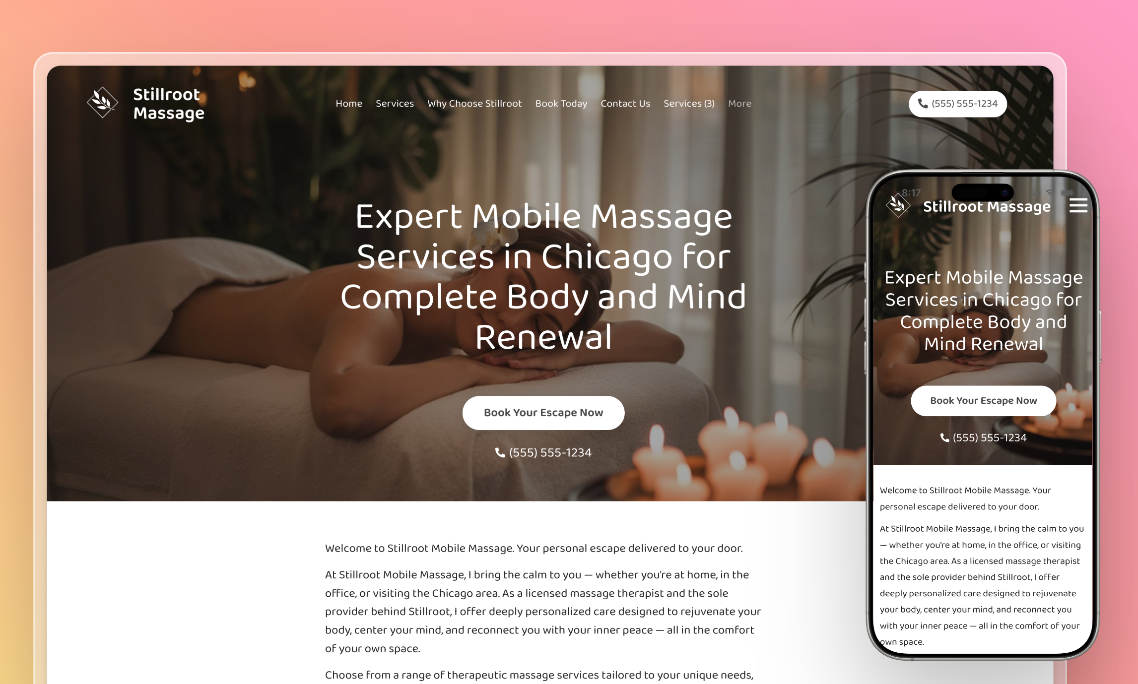 Massage Therapy Website Builder