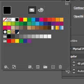 Modifiez la couleur du texte.