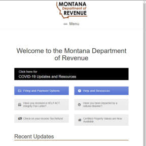 Register with the Montana Department of Revenue.