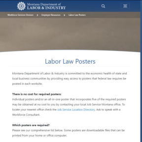Put up labor law posters and notices.