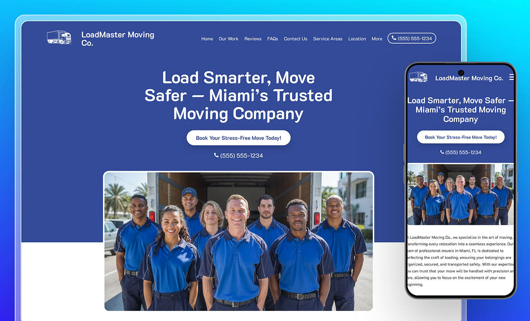 LoadMaster Moving Co. Moving Services Website Template