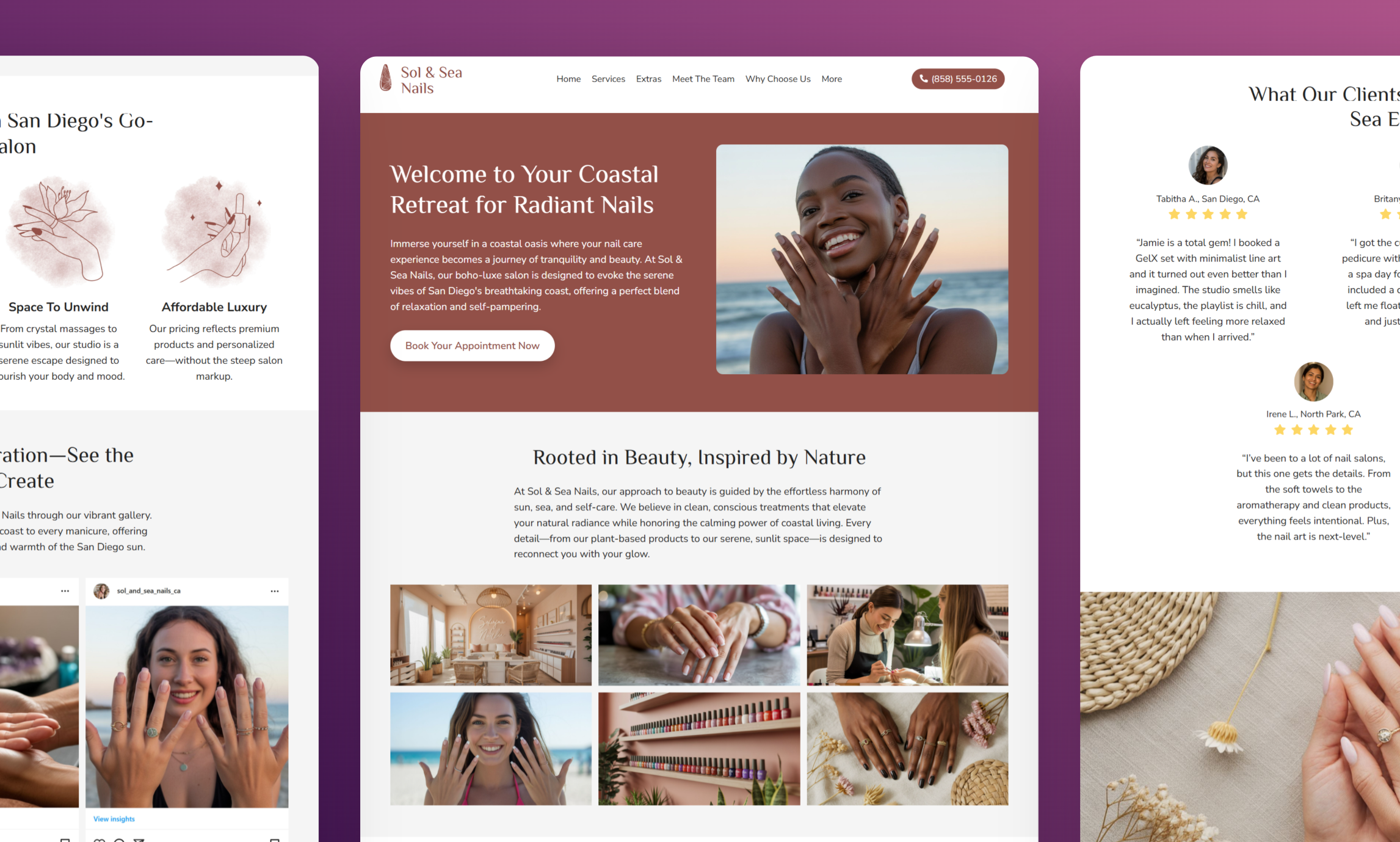 Nail Salon Website Builder