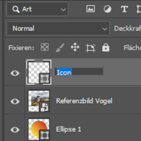 Fügen Sie eine neue Ebene hinzu.