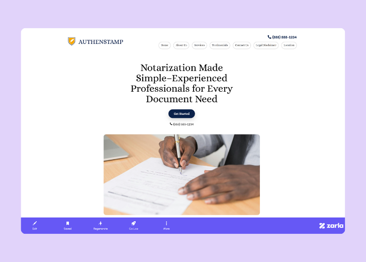 Screenshot of Zarla Editor's UI for selecting fonts and color palettes and uploading custom images