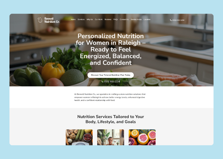 Revive Detailing landing page with the tagline 'Elevate the appearance and condition of your vehicle with Revive Detailing' with a picture of a shiny red car
