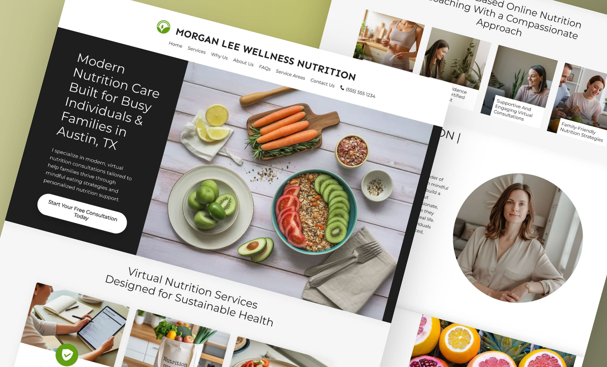 Best Nutrition Website Templates Designs for Health & Wellness Brands