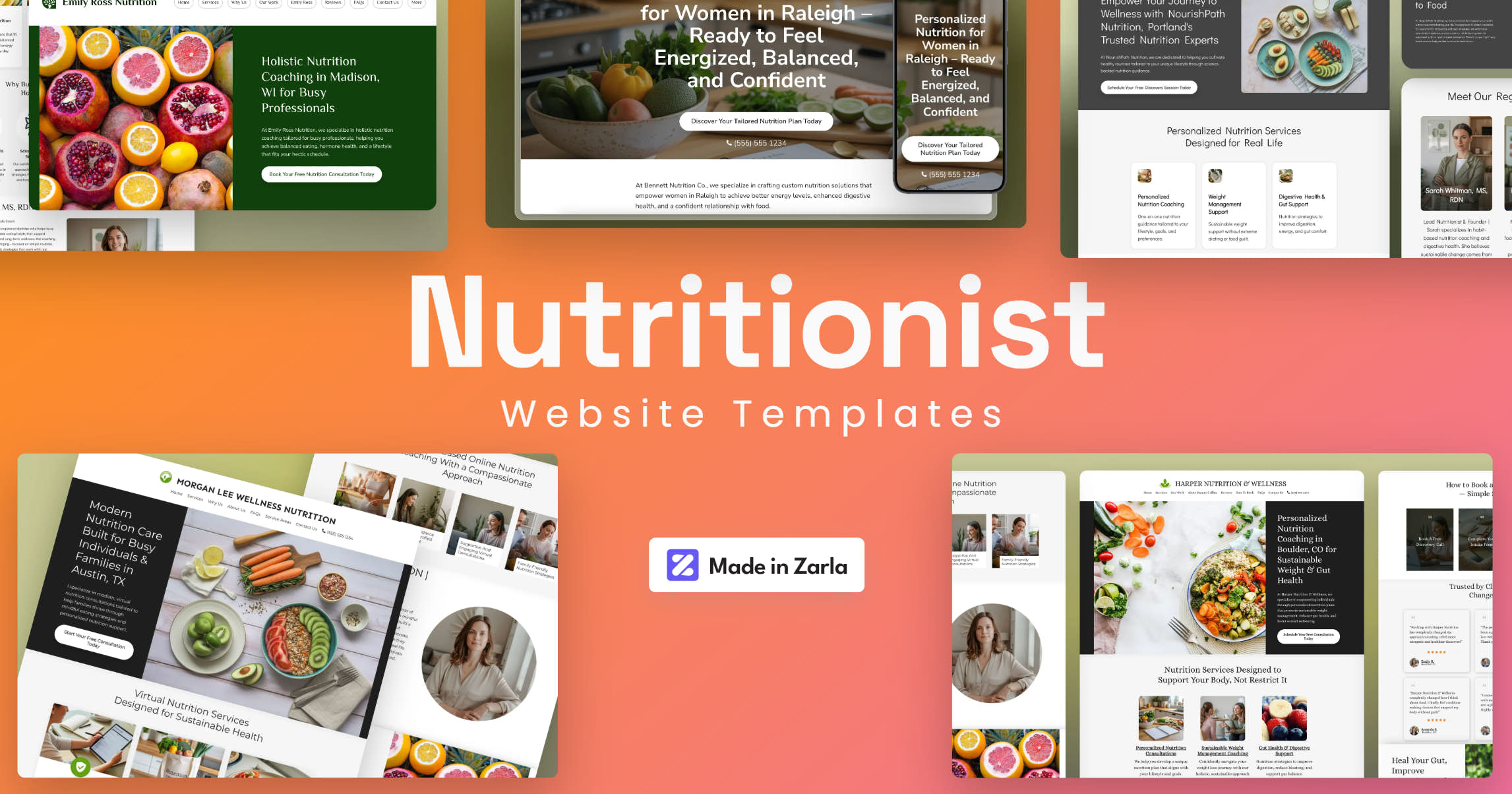 Best Nutrition Website Templates Designs for Health & Wellness Brands
