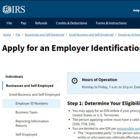 Apply for an Employer Identification Number (EIN).