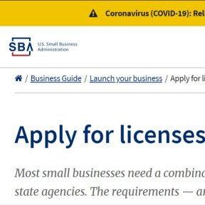Obtain business license and permits.